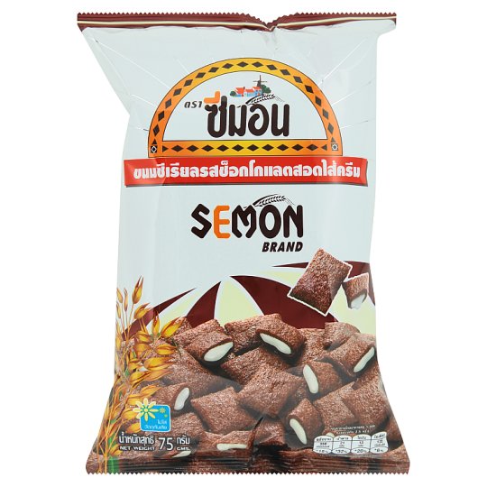 Läs mer om Semon Chocolate Cereal with cream filling 75g