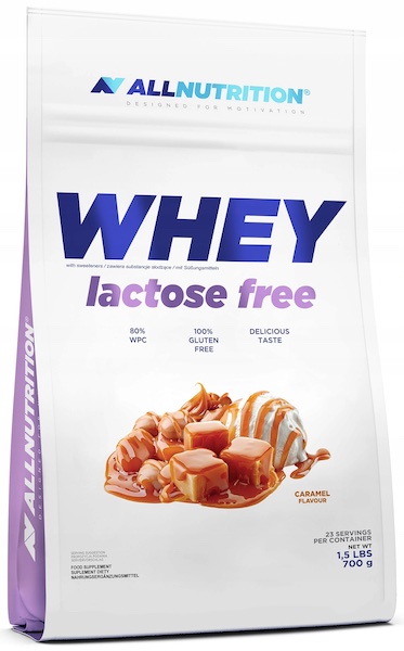 Allnutrition Laktosfritt Whey - Caramel 700g