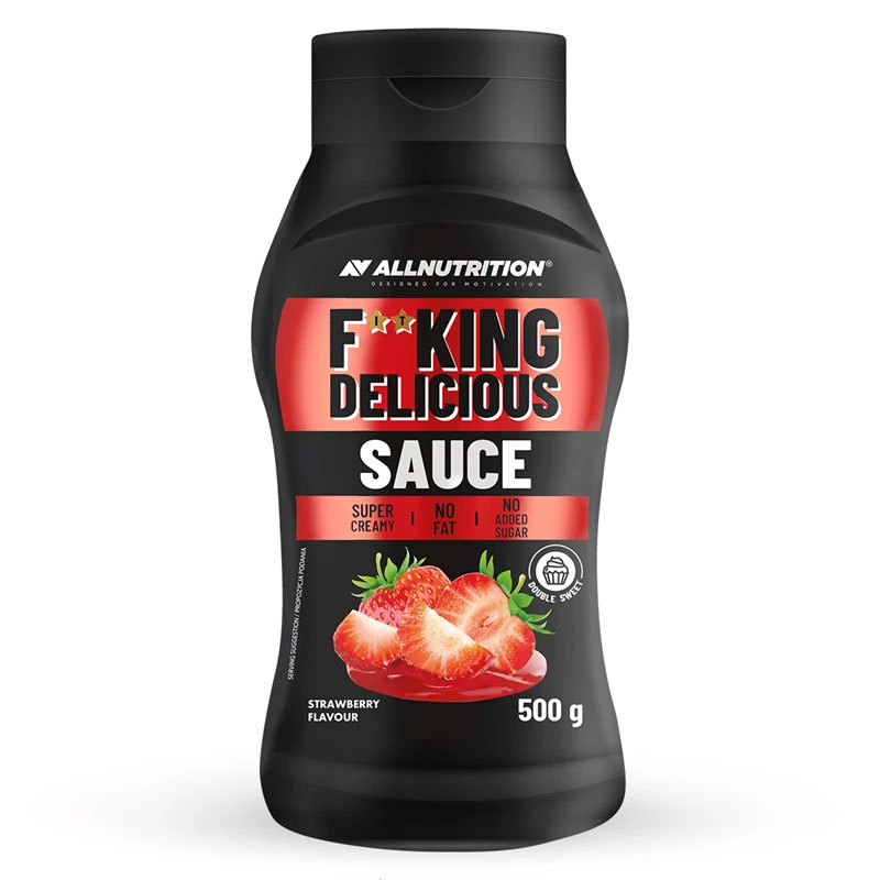 Läs mer om Fitking Delicious Sauce Strawberry 500g