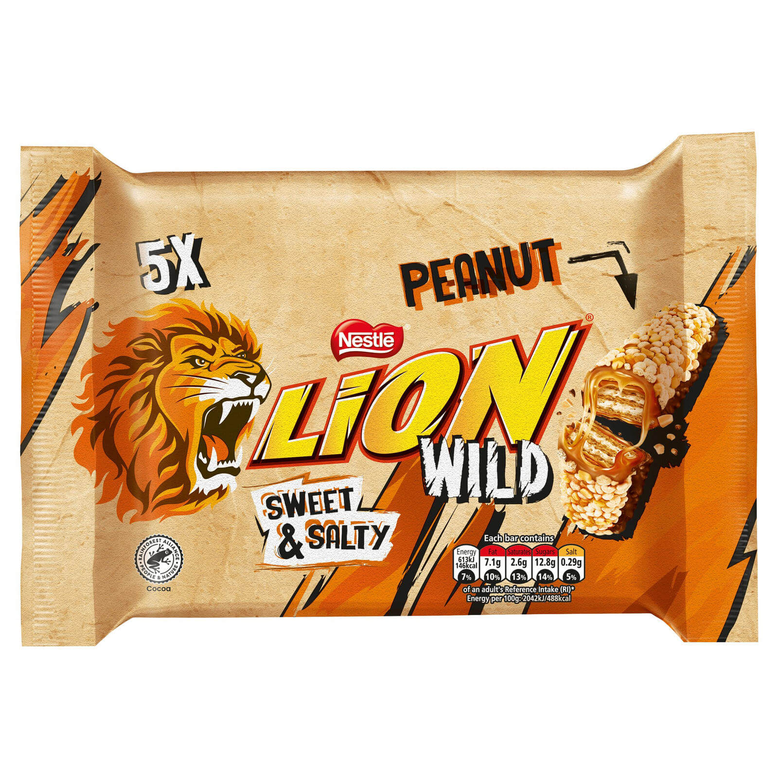 Lion Wild Peanut 5-pack 150g
