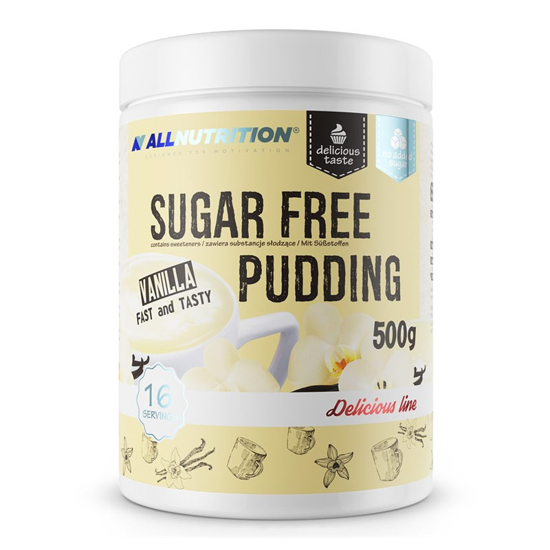 Läs mer om Allnutrition Sugar Free Pudding Mix - Vanilla 500g