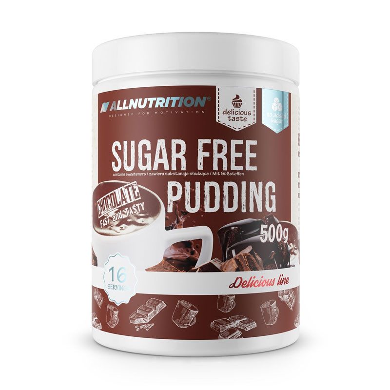 Läs mer om Allnutrition Sugar Free Pudding Mix - Chocolate 500g