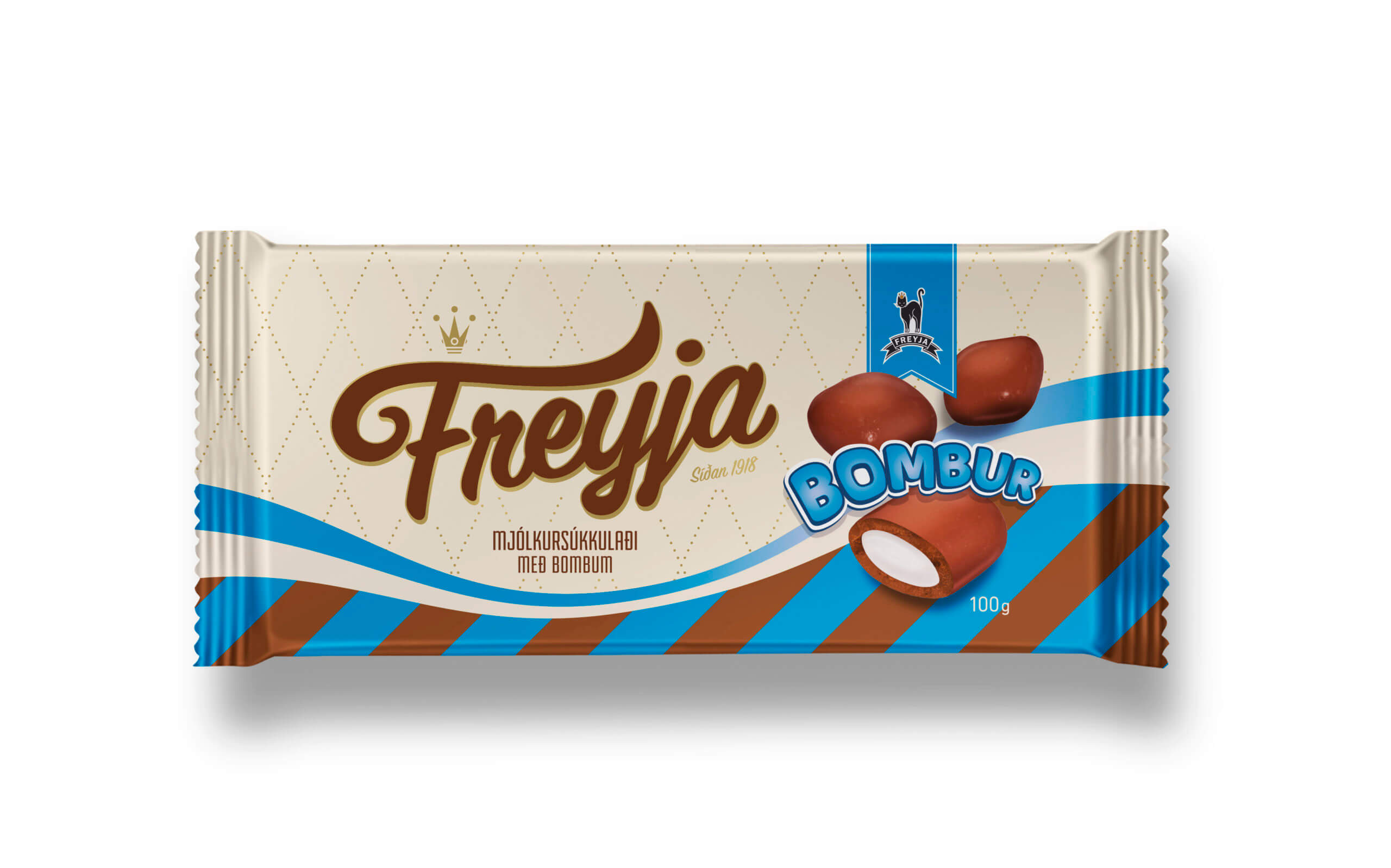 Läs mer om Freyja Bombur Vanilla Chokladkaka 100g