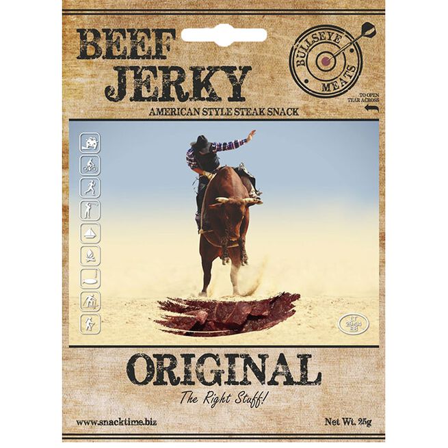 Läs mer om Bullseye Meats - Beef Jerky Original 50g