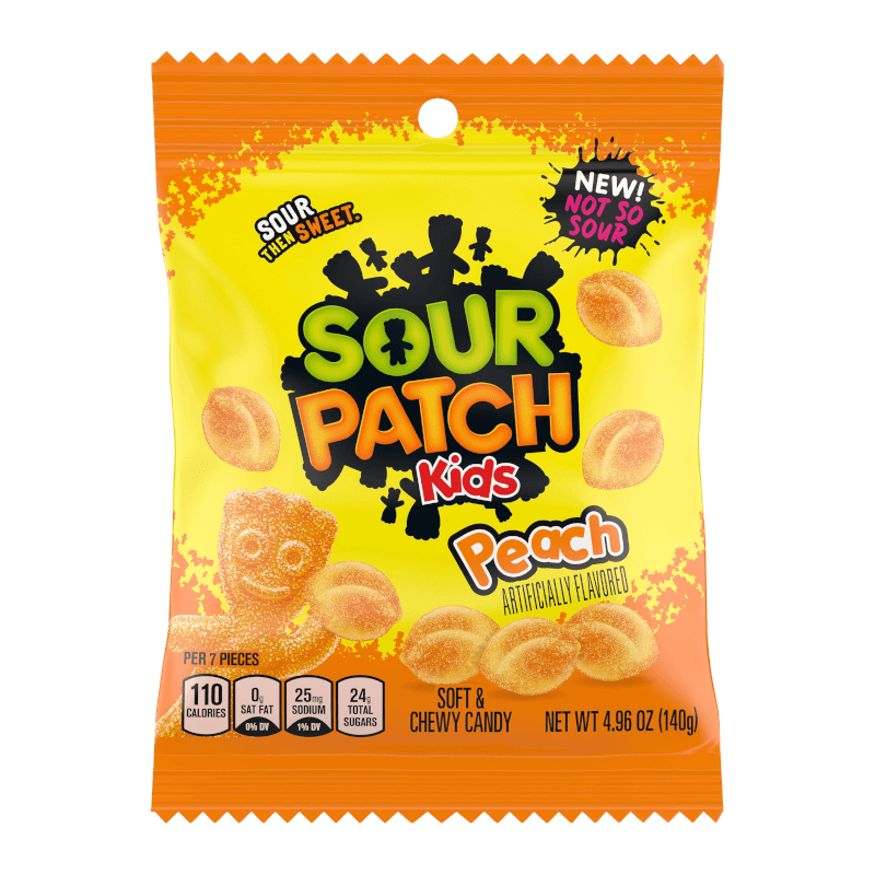 Läs mer om Sour Patch Kids - Peach 140g