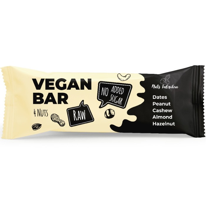 Läs mer om Nuts Fabriken Vegan Bar 4 Nuts 40g