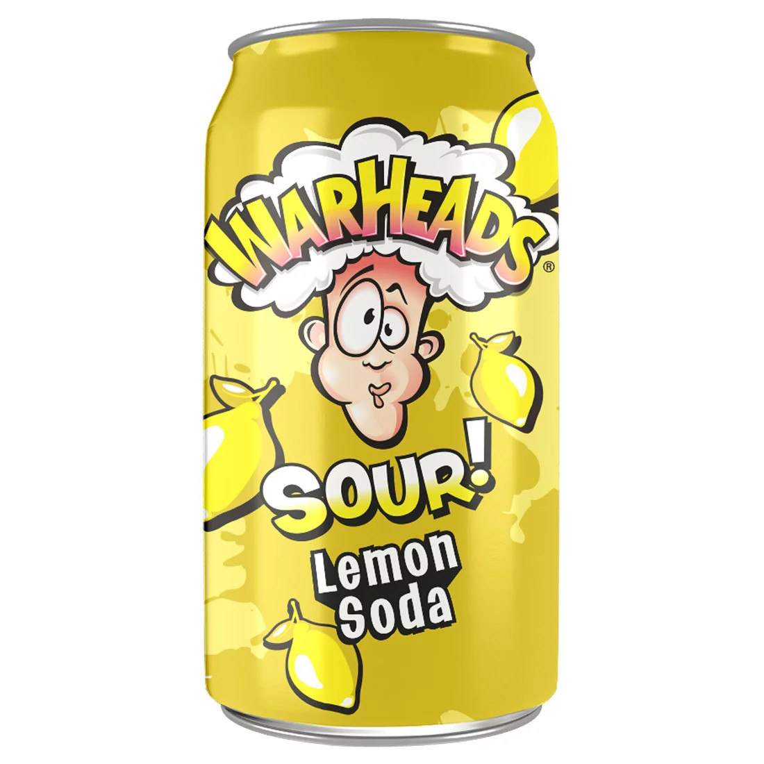 Läs mer om Warheads Sour Soda - Lemon 355ml