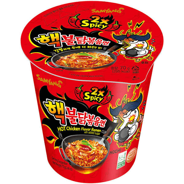 Läs mer om Samyang Hot Chicken Flavor Ramen 2xSpicy Cup 70g