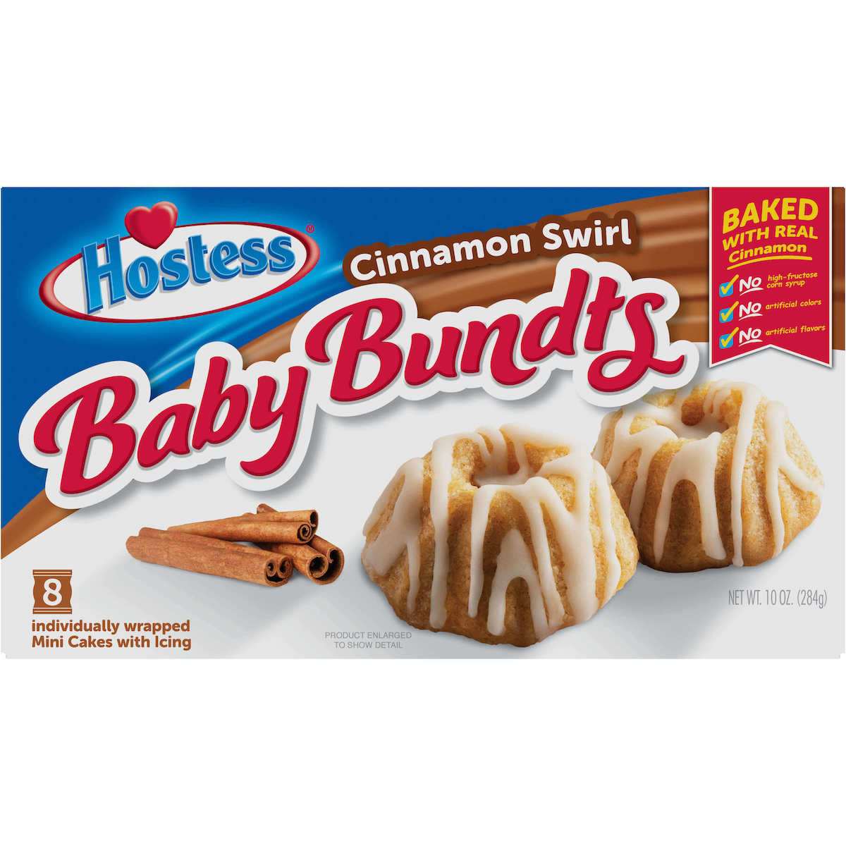 Hostess Baby Bundts Cinnamon Swirl 284g