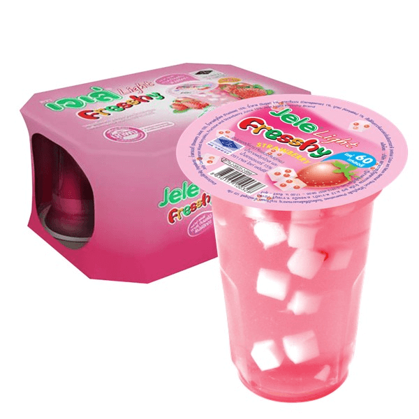 Läs mer om Jelly Light fresh Strawberry 125g 6-Pack