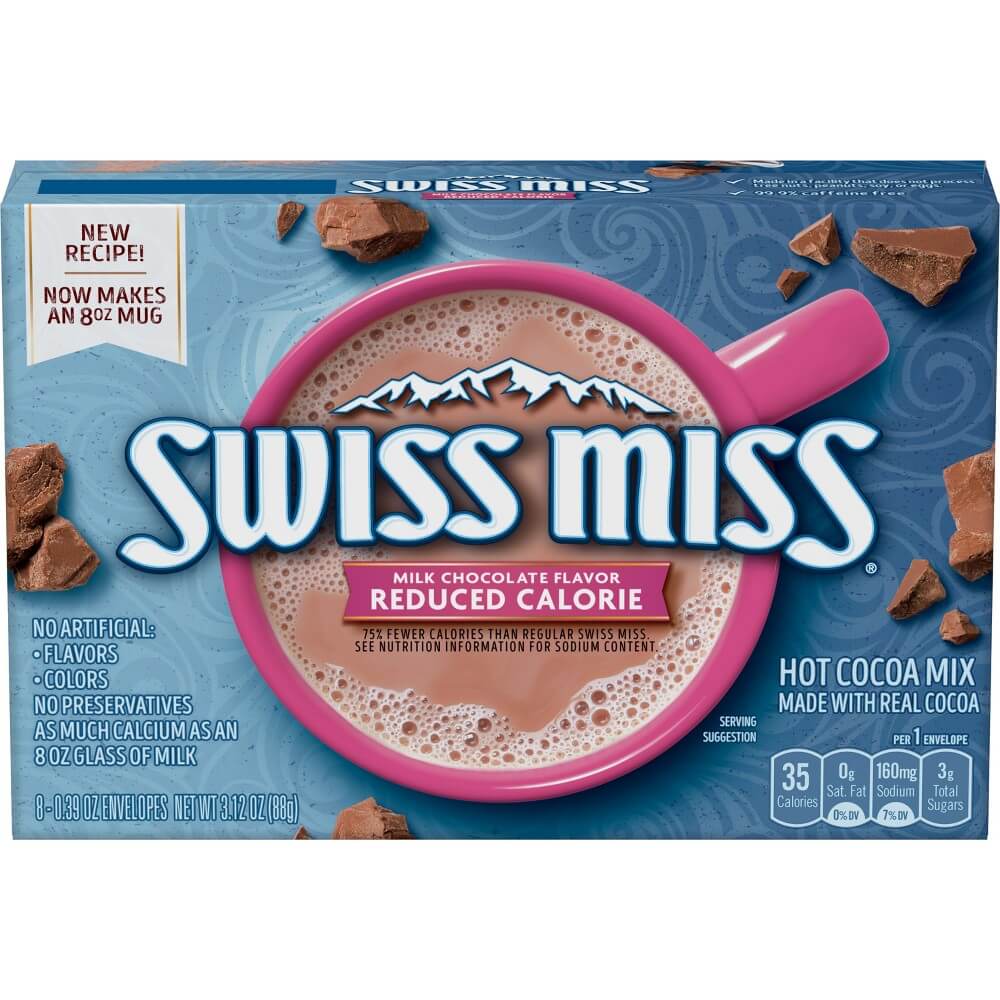 Läs mer om Swiss Miss Hot Cocoa Mix Milk Chocolate Reduced Calorie 88g