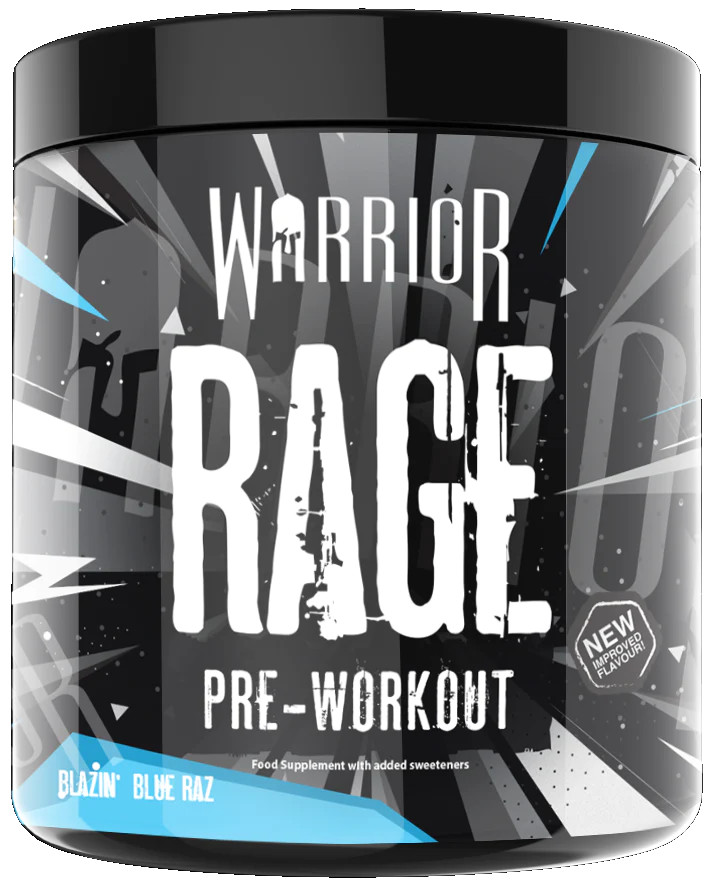Warrior RAGE Pre-Workout - Blazin Blue Razz 392g
