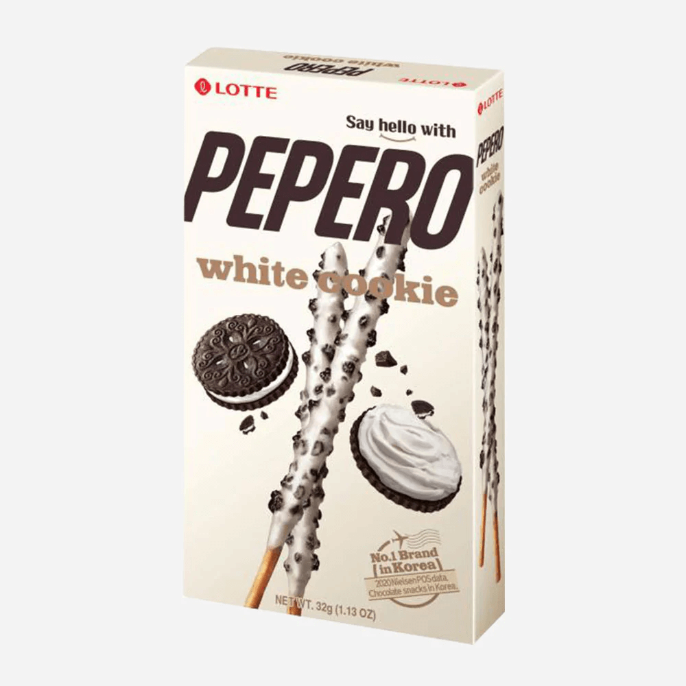 Läs mer om Pepero Biscuit Stick - White Chocolate Cookie 32g