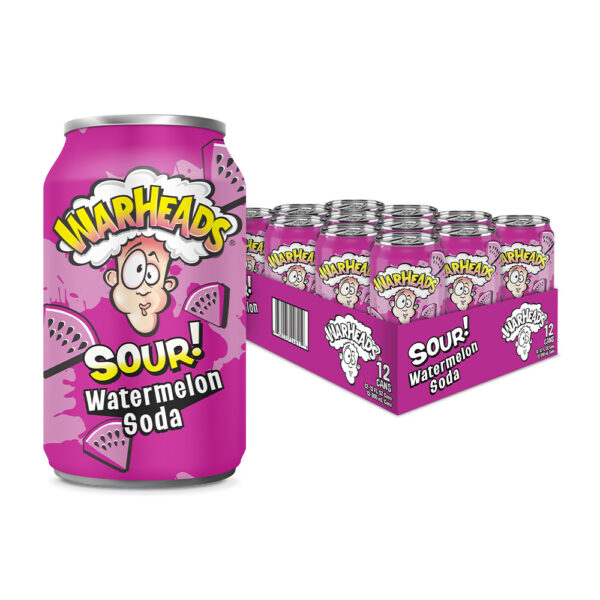 Warheads Sour Soda - Watermelon 355ml x 12st