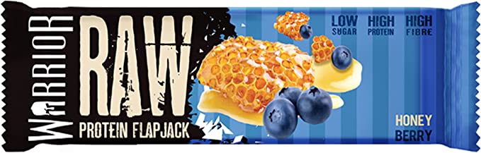 Warrior RAW Protein Flapjack - Honey Berry 75g