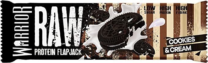 Warrior RAW Protein Flapjack - Cookies & Cream 75g