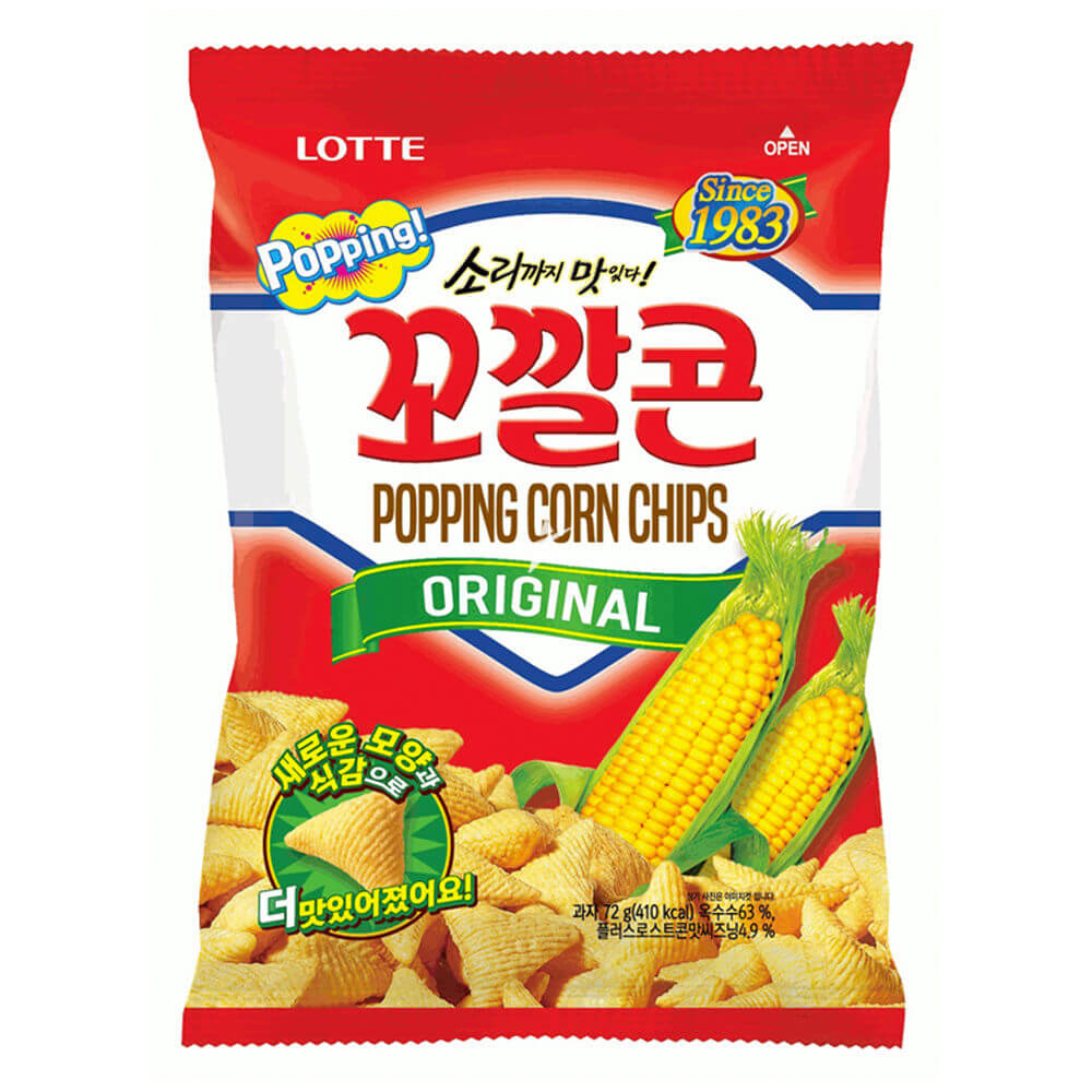 Läs mer om Lotte Popping Corn Chips Original 72g