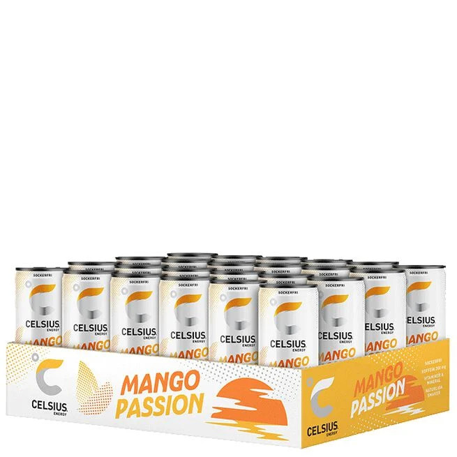 Läs mer om Celsius Mango Passion 355ml x 24st