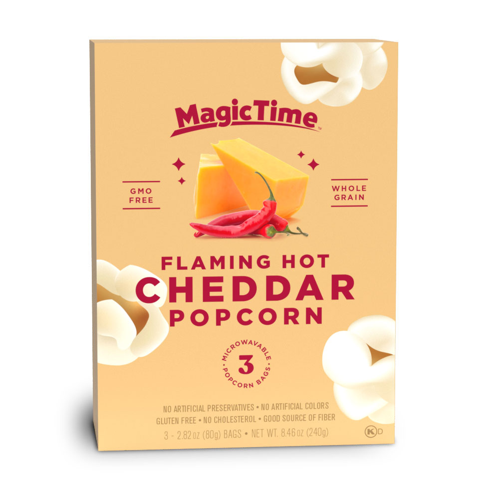 Magic Time Flaming Hot Cheddar Popcorn 240g