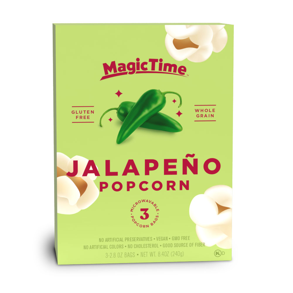 Läs mer om Magic Time Jalapeno Cheddar Popcorn 240g