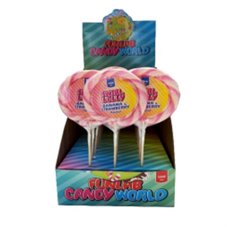 Läs mer om Swirl Lolly - Banana/Strawberry 80g