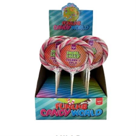 Läs mer om Funlab Swirl Lolly - Cherry/Cola 80g