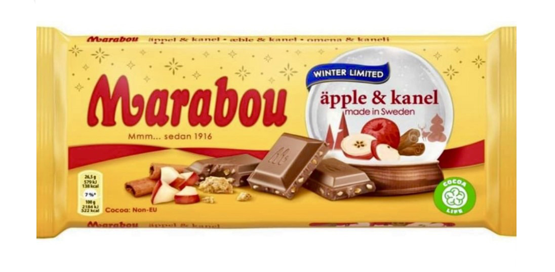 Marabou Äpple & Kanel 185g