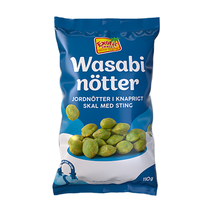 Läs mer om Exotic Snacks Wasabinötter 110g