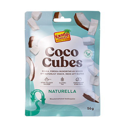 Läs mer om Exotic Snacks Coco Cubes Naturella 56g