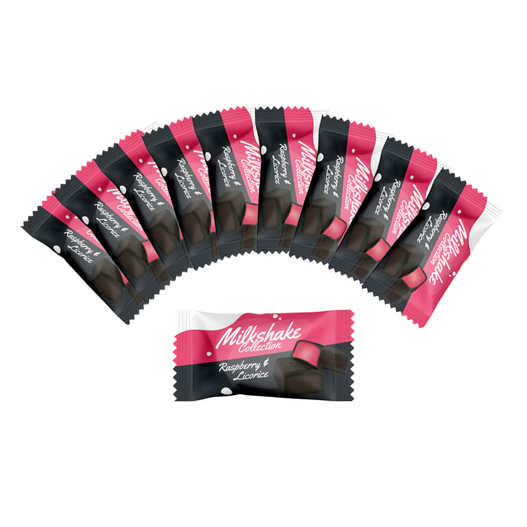 Läs mer om Mormor Lisas Milkshake Raspberry & Licorice 10-pack