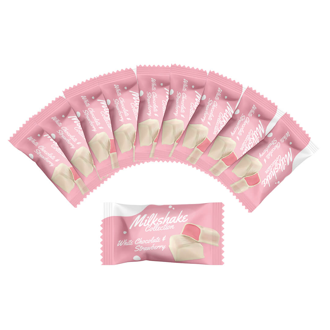 Läs mer om Mormor Lisas Milkshake White Chocolate/Strawberry 10-pack