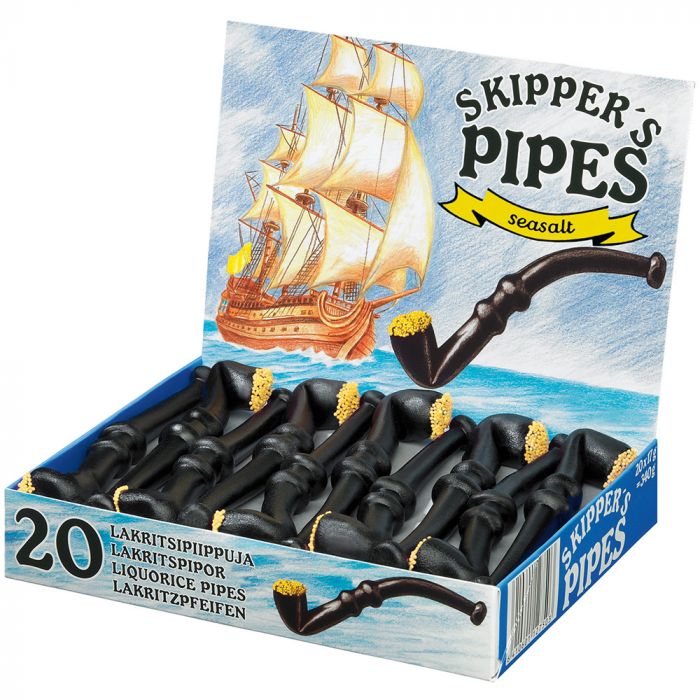 Läs mer om Malaco Skippers Pipes Seasalt 20-Pack