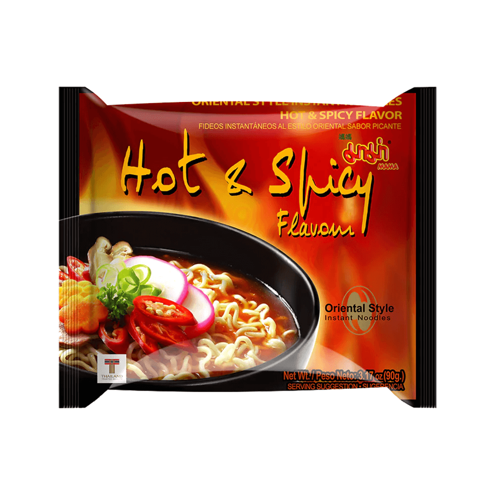 Läs mer om Mama Oriental Style Noodles Beef Hot & Spicy 90g
