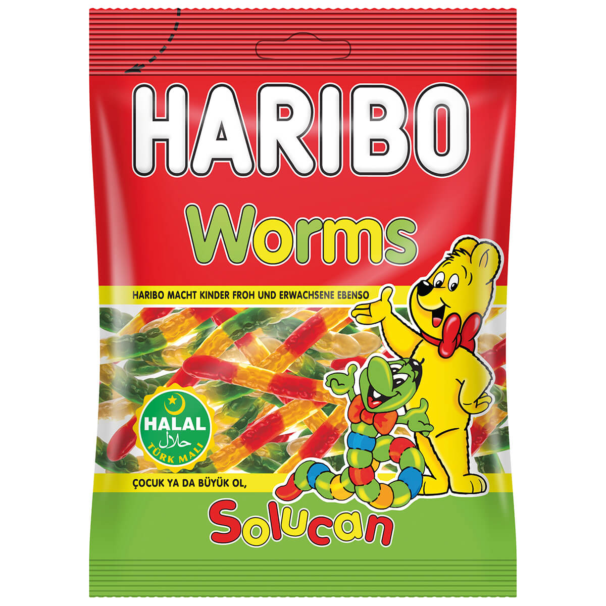 Läs mer om Haribo Worms Solucan 80g