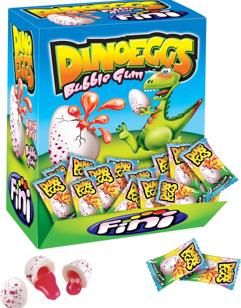 Läs mer om Fini Dino Eggs Bubblegum 200st