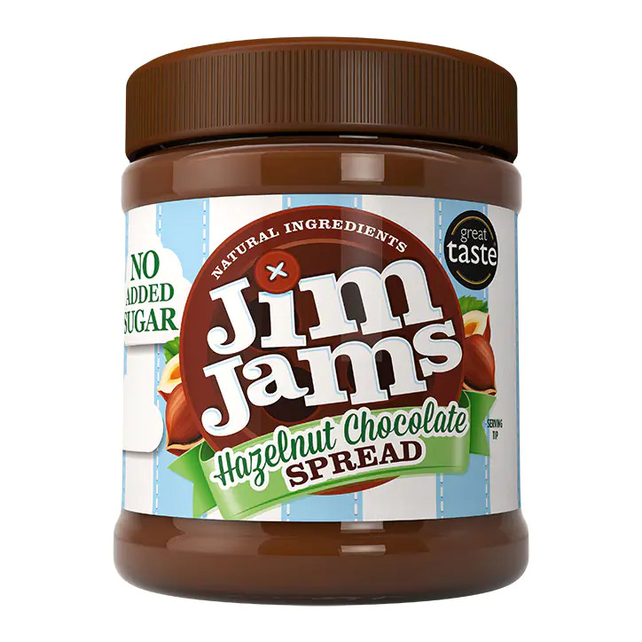 Läs mer om Jim Jams Hazelnut Chocolate Spread No Added Sugar 350g