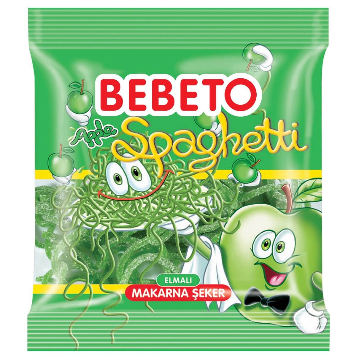 Läs mer om Bebeto Spaghetti Äpple 80g
