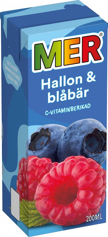 MER Hallon & Blåbär 20cl