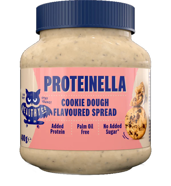 Läs mer om HealthyCo Proteinella Cookie Dough 360g