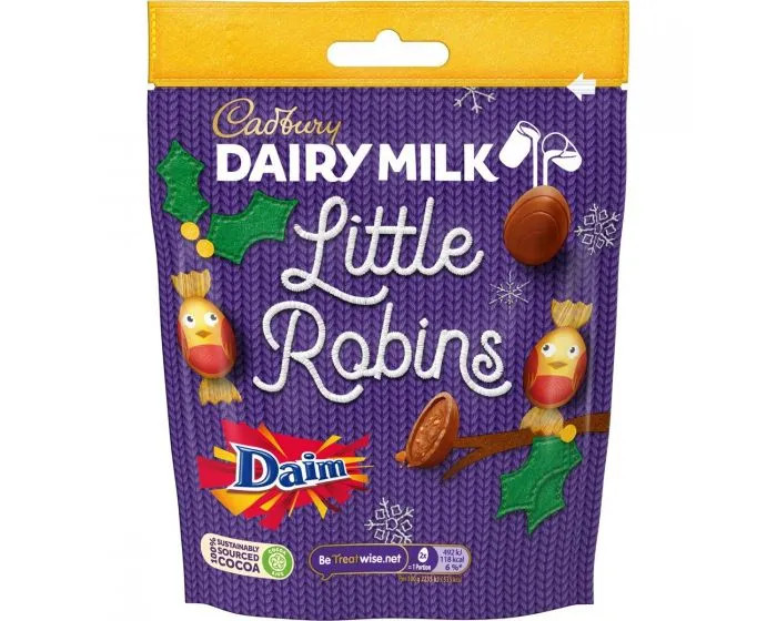 Läs mer om Cadbury Little Robins Daim 77g
