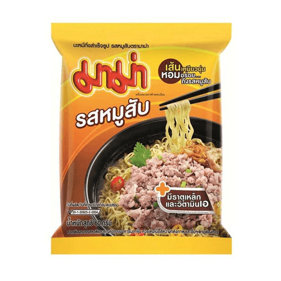 Läs mer om Mama Instant Noodles - Minced Pork 60g