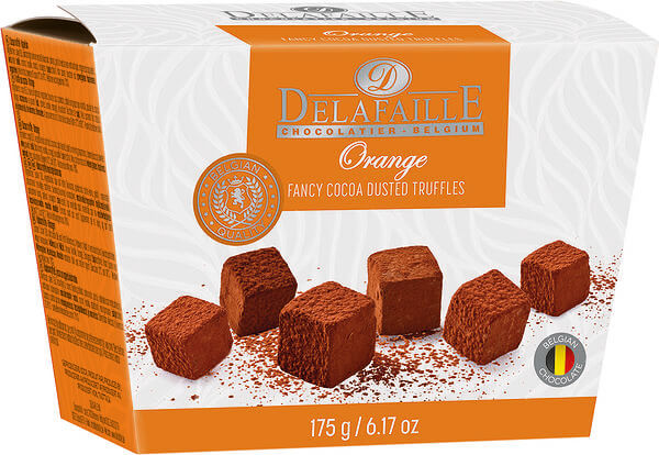 Läs mer om Delafaille Chocolate Truffles - Orange 175g