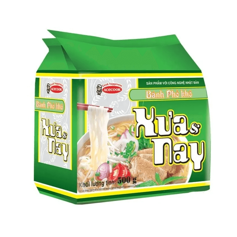 Läs mer om Vina Acecook Xua & Nay Pho Rice Noodles 500g