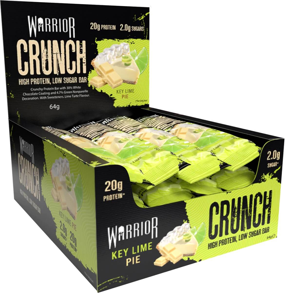 Warrior Crunch Proteinbar - Key Lime Pie 64g x 12st
