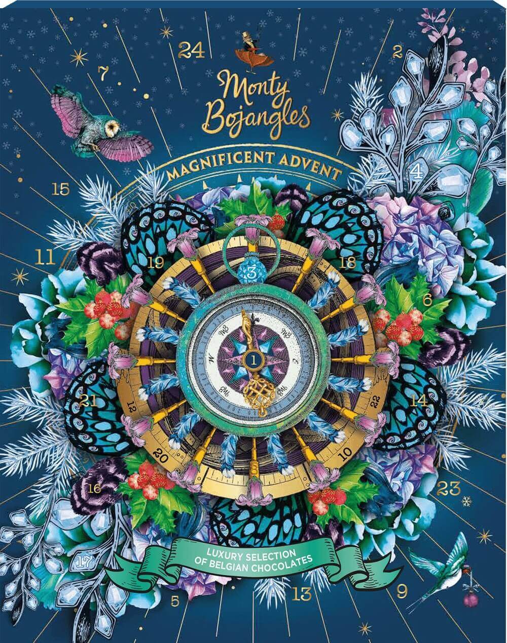 Monty Bojangles - Magnificent Adventskalender med Chokladparliner 380g