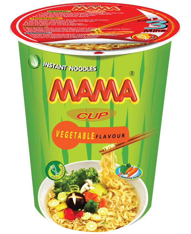 Läs mer om Mama Instant Noodles Cup - Vegetable Flavour 70g