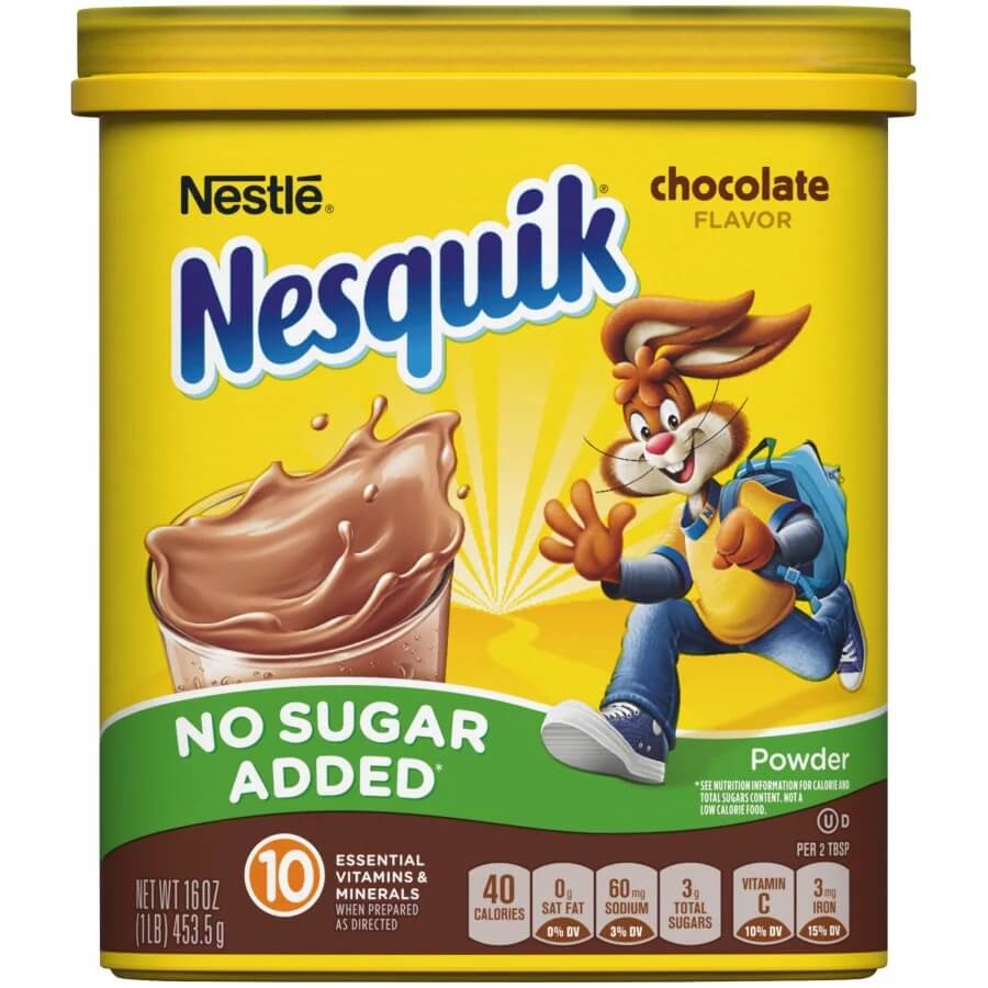 Läs mer om Nesquik No added sugar Chocolate Powder Mix 453g