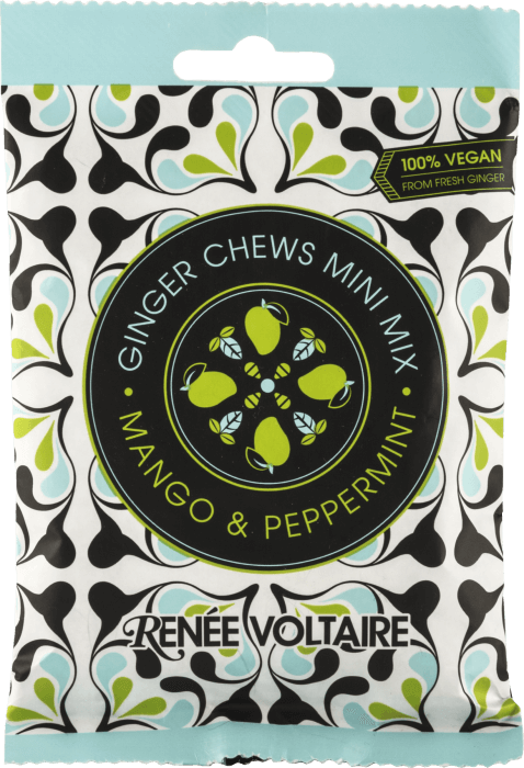 Renee Voltaire Ginger Chews Mini Mix Mango & Peppermint 48g