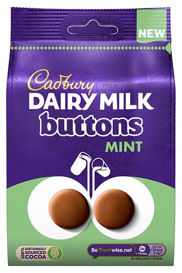 Läs mer om Dairy Milk Buttons Mint 102g