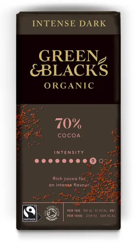Green & Blacks Dark Chocolate 70% 90g